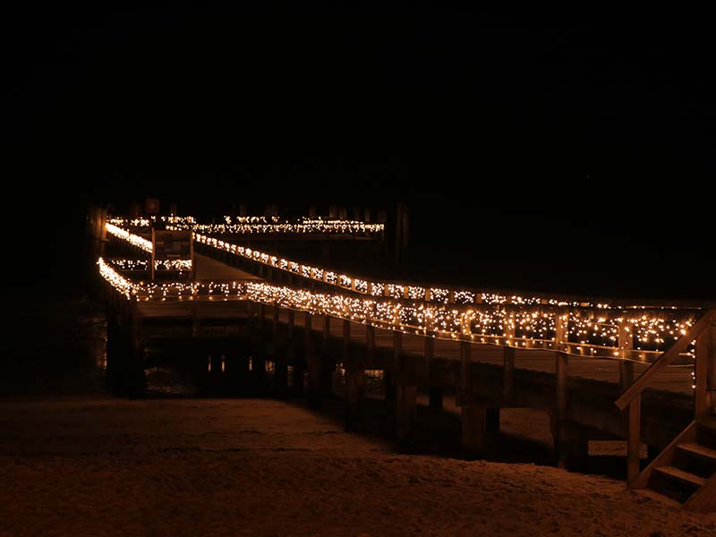 Lichtermeer Mittelbrücke