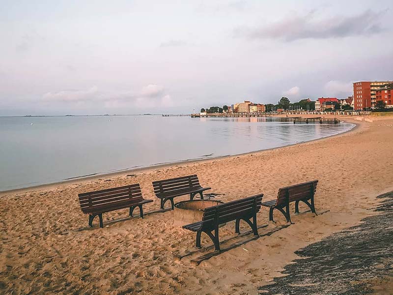 Grillplatz am Hafenstrand