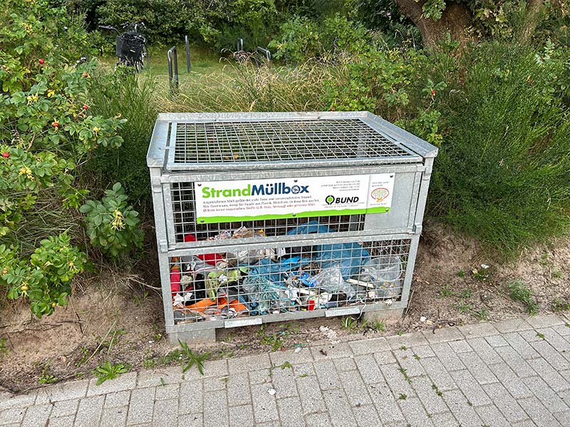 Müllbox für Treibgut